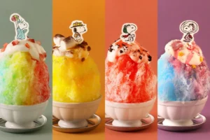 【PEANUTS Cafe】スヌーピーの変装が可愛すぎ!フワフワ食感のカラフルなかき氷が期間限定で登場