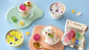 宝石を食べる体験！？琥珀糖が煌めくハラペコラボの「鉱物アイス」が6月19日に新発売！