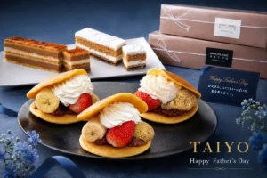 【お菓子のたいよう】父の日限定!爆盛りフルーツどら焼き「イケおじどら」&お酒に合う至高のケーキ