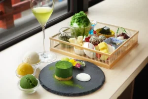 浅草・雷一茶で贅沢タイム!1.7万円超えの「お濃茶タルト」がミニサイズ&ジェラート食べ放題で登場