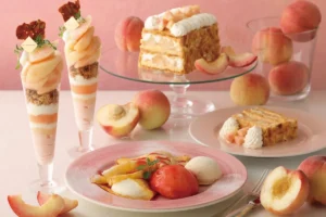 桃、桃、桃！キハチ カフェの「ピーチスイーツフェア」で旬の白桃を心ゆくまで堪能しよう♪