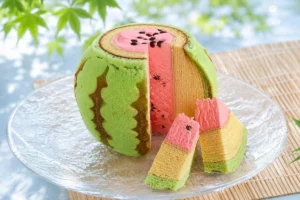 スイカの日記念!「お菓子のたいよう」の看板スイーツ「すいかバウム」が濃厚リッチにリニューアル♪