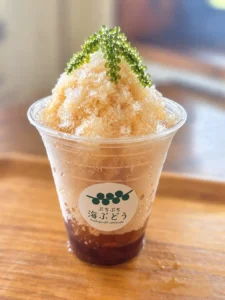 海ぶどう×沖縄ぜんざい!? ぷちぷち食感がクセになる「海ぶどう氷ぜんざい」が糸満・海ん道に新登場!