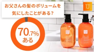 7割が悩む「父のペタンコ髪」を救う！トゥルージュバンスのpH5.5シャンプーで若見えギフトを