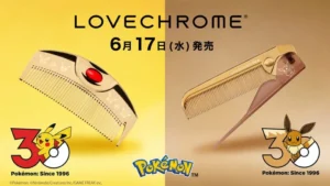 ラブクロムからポケモン30周年記念モデル登場!ピカチュウ&イーブイの24金コームで輝くツヤ髪へ